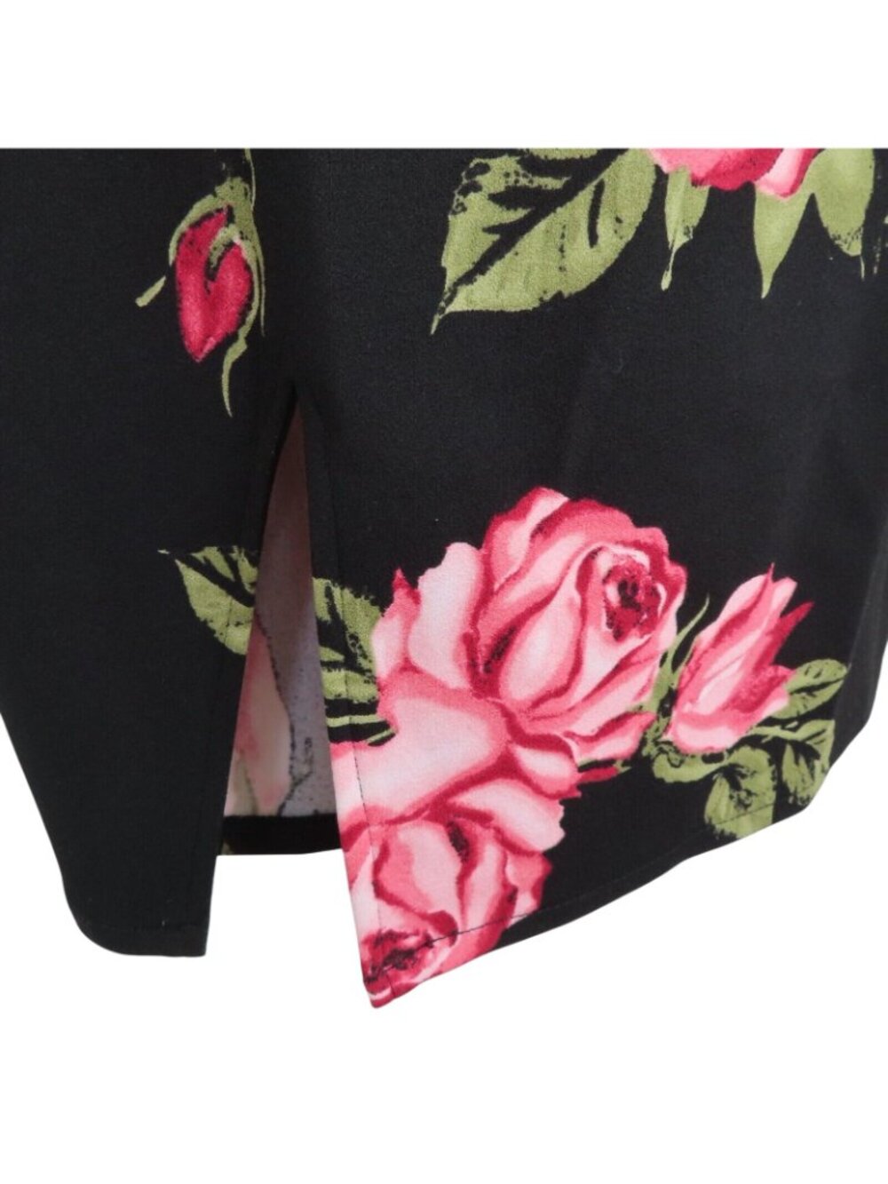 GUESS Womens Small BIANKA Slit Dress Pink Rose Flower Floral Spaghetti Strap NEW - Picture 4 of 13